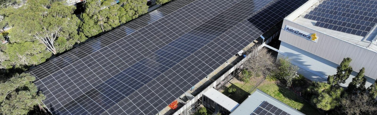 Solar PV carport at the AstraZeneca campus
